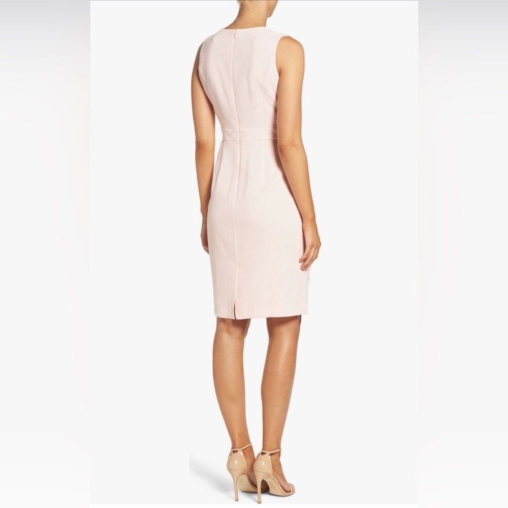 Eliza J Blush Layered Midi Dress size 6 - Picture 2 of 8